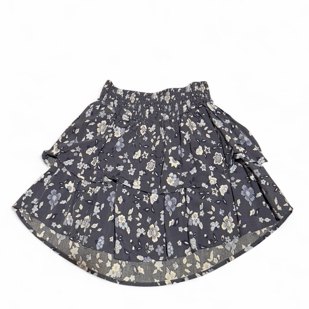 Hollister Floral A-Line Skirt - Black and Cream